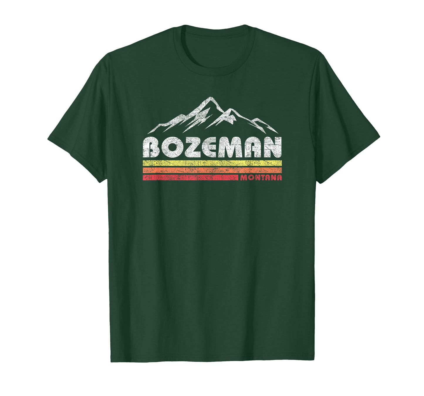 Vintage Bozeman Montana Retro Mountain Mens Womens Souvenir T-Shirt