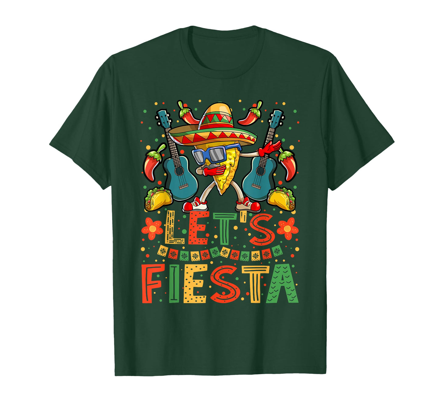 Dabbing Nacho Cinco de Mayo Shirt Women Men Lets Fiesta T-Shirt