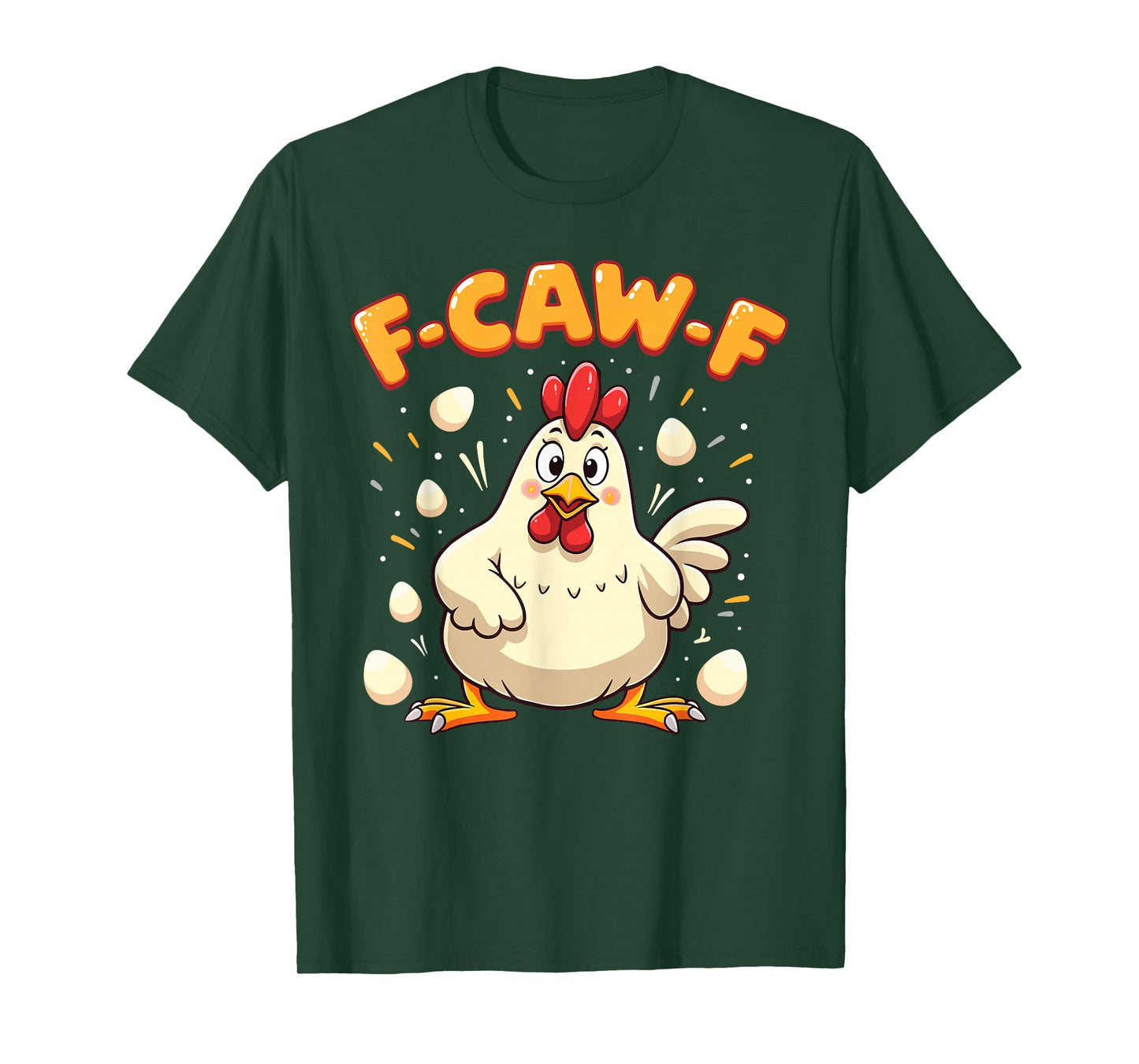 F-Caw-F Funny Gothic FCAWF Chicken Raven T-Shirt