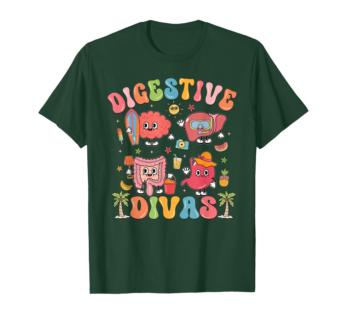 Digestive Divas Summer Gastro Crew Gastroenterologist T-Shirt