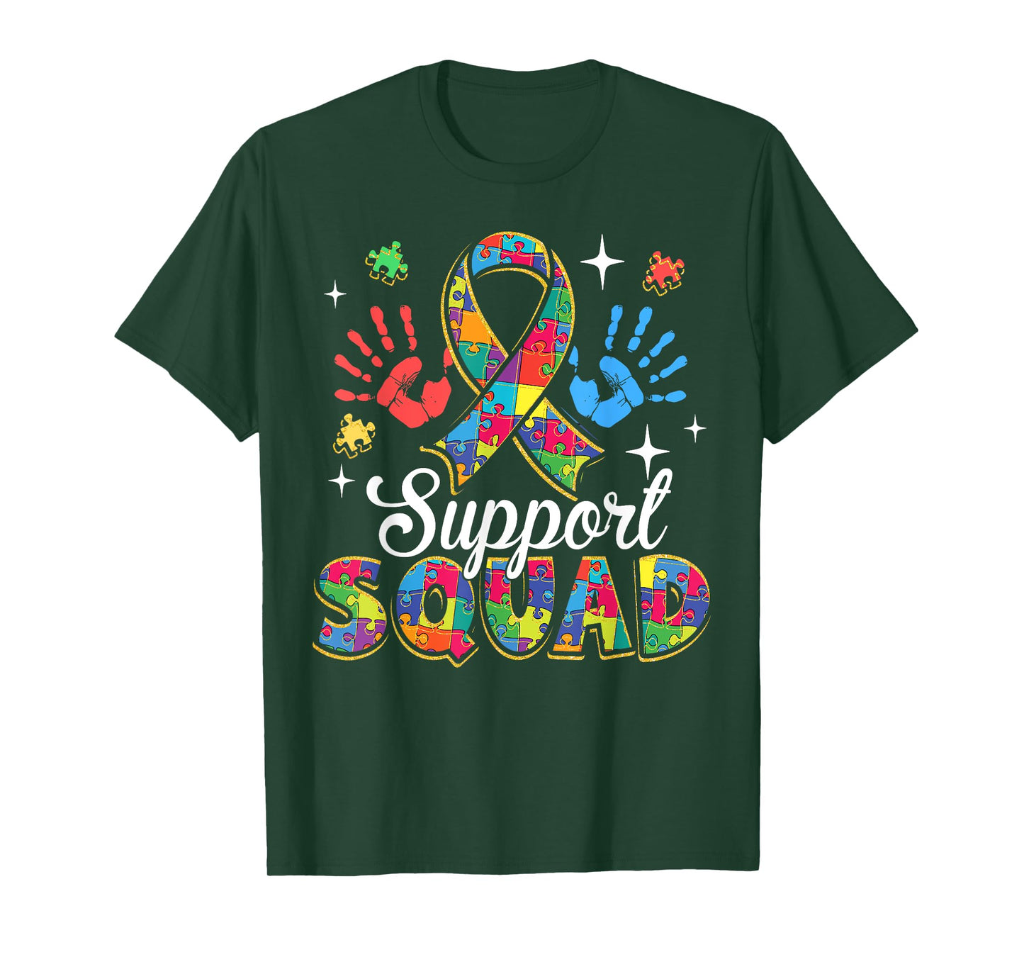 Autism Awareness Autism Support Squad Family T-Shirt