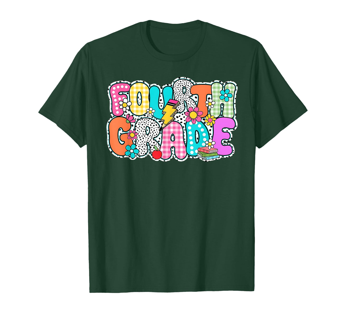 Fourth Grade 4th Dream Team Back To School Dalmatian Dots T-Shirt