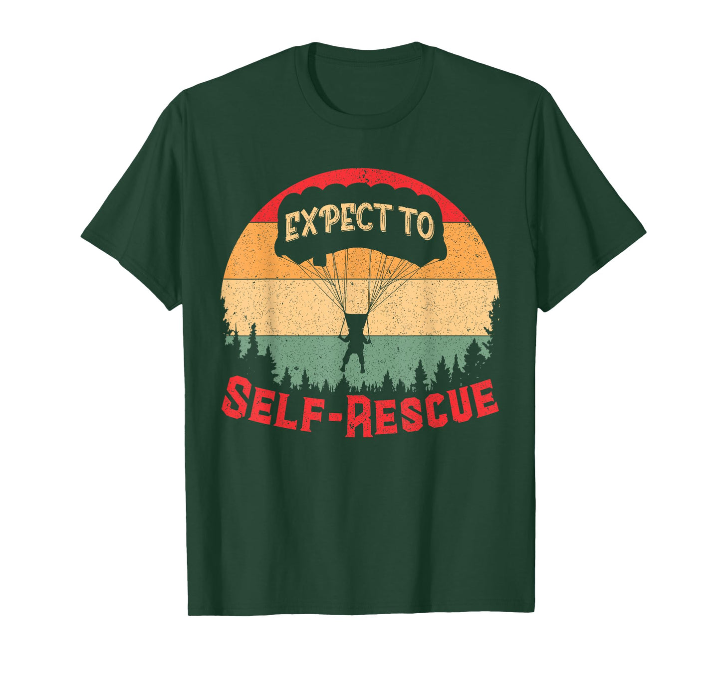 Expect To Self Rescues Vintage Sunset Quote Inspiration T-Shirt