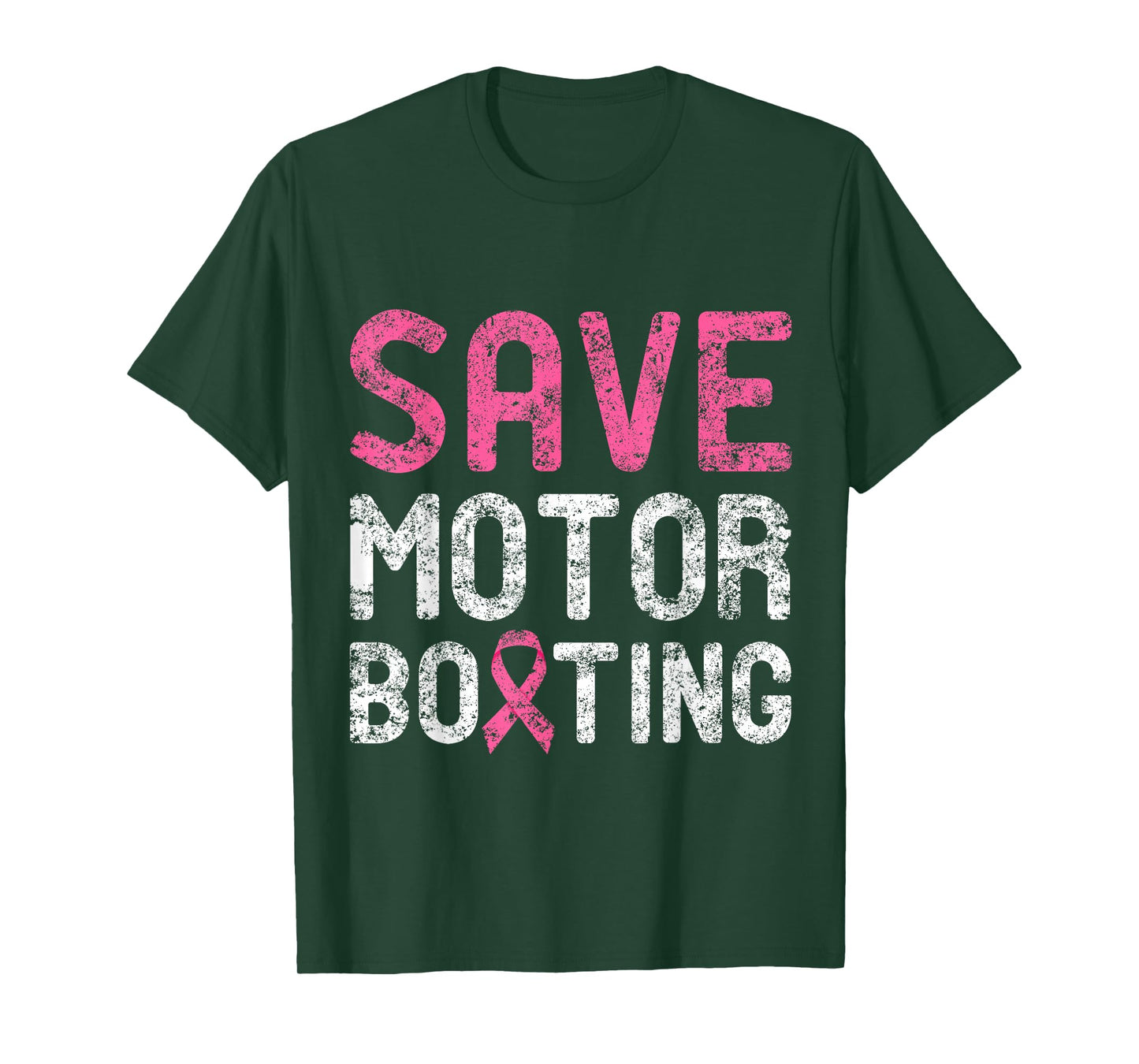 Save Motor Boating - Beat Breast Cancer T-Shirt