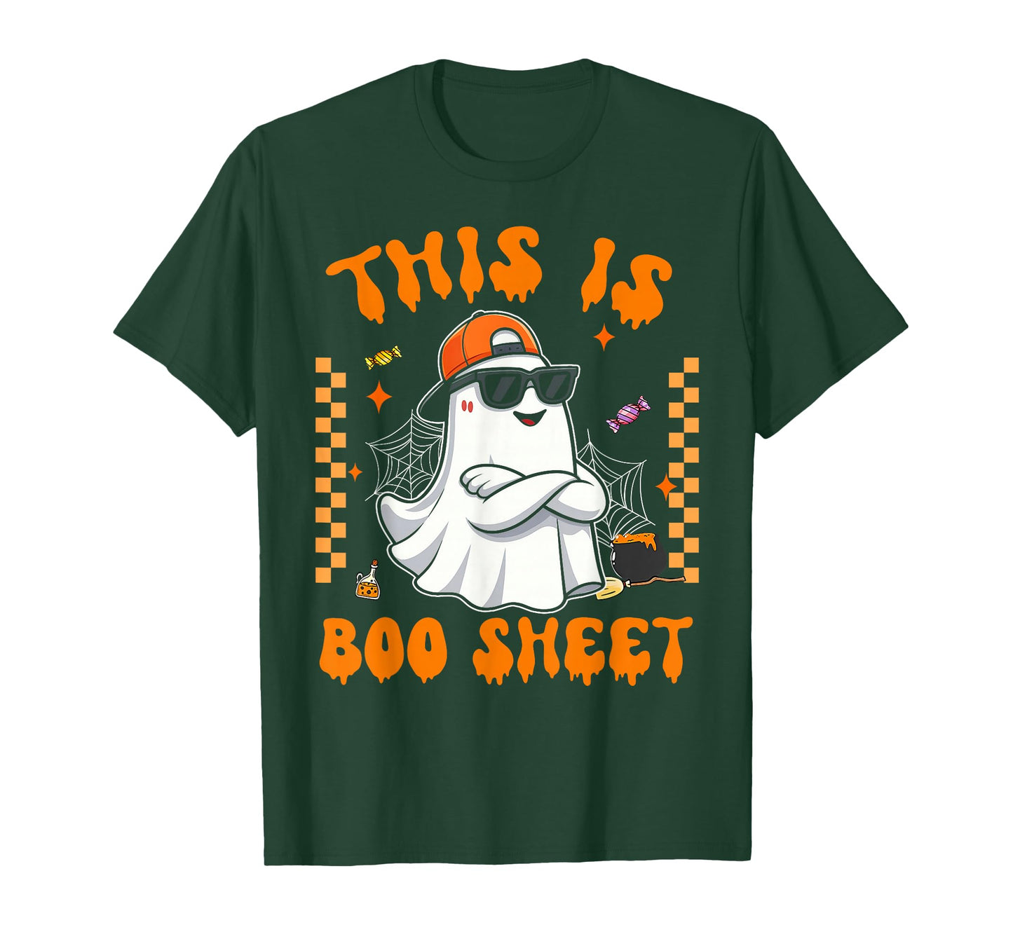 This is Boo Sheet Boo Ghost Halloween Men Women Kids T-Shirt