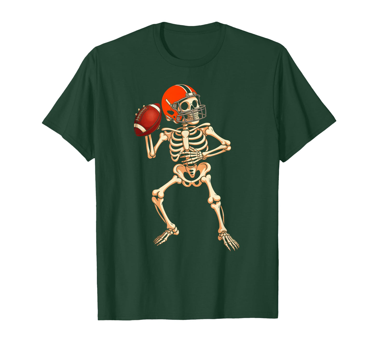 American Football Skeleton Halloween Costume Boys Men Kids T-Shirt