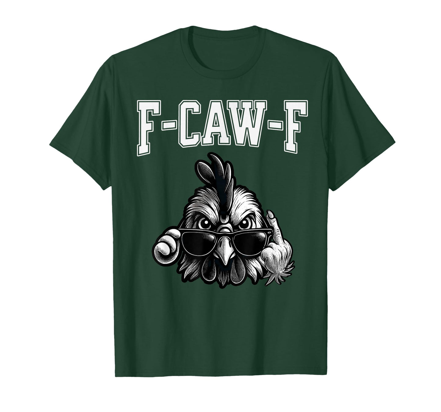 F-CAW-F Chicken Naughty Bird Lovers Meme Funny Sarcastic T-Shirt
