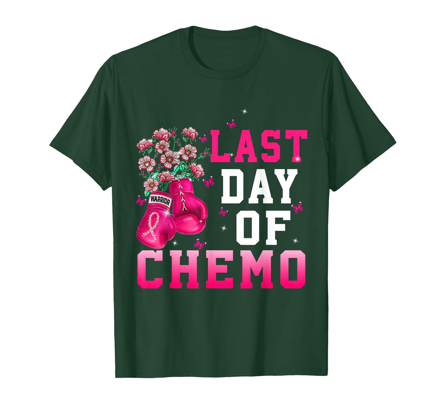Breast Cancer Awareness Last Day Of Chemo Warrior T-Shirt