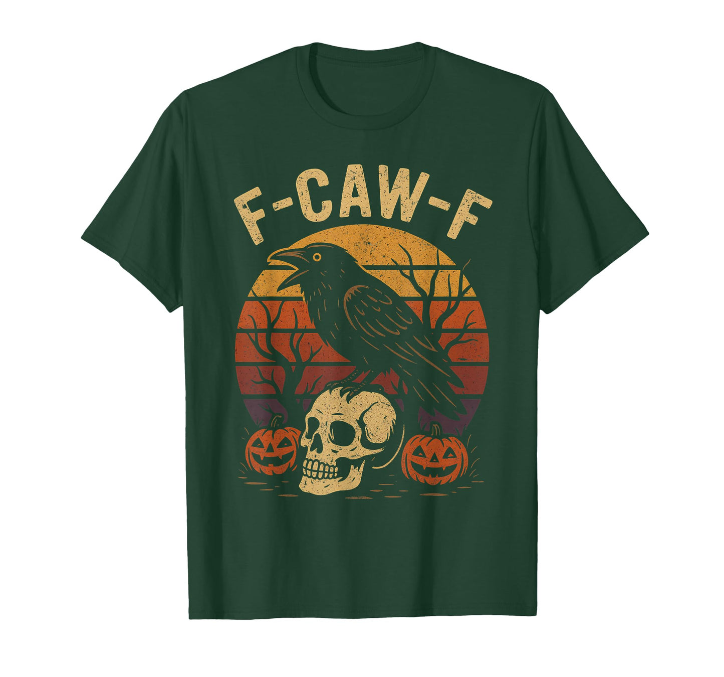 Halloween f caw f Black Bird f-caw-f Crow Women Men T-Shirt