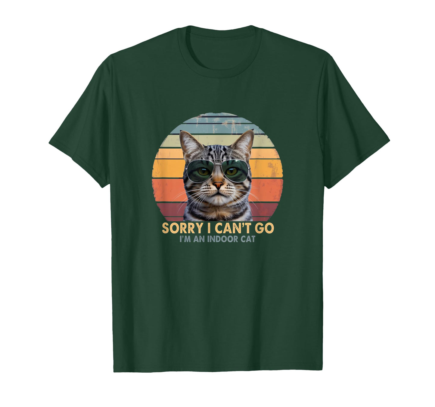 Sorry I Can’t Go – I’m an Indoor Cat Vintage Tee T-Shirt
