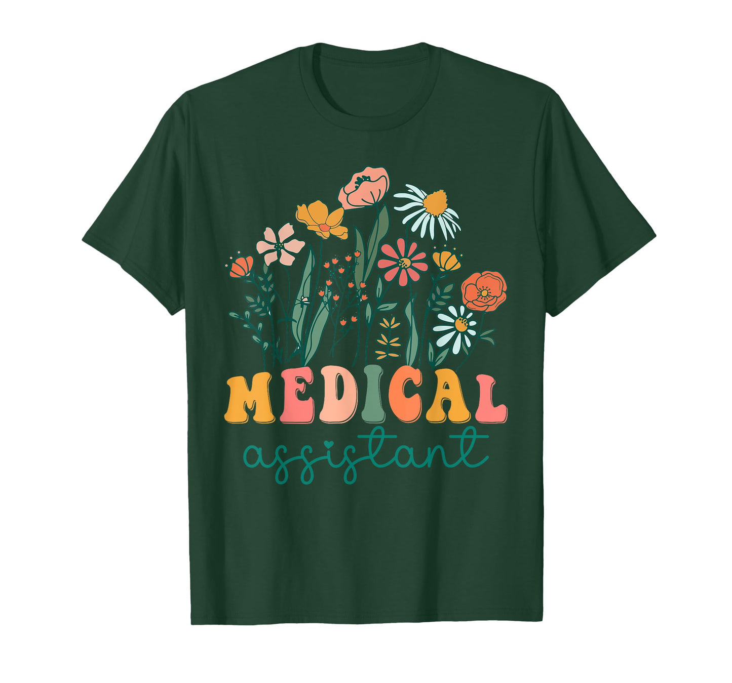 Groovy Wildflower Medical Assistant Tees T-Shirt