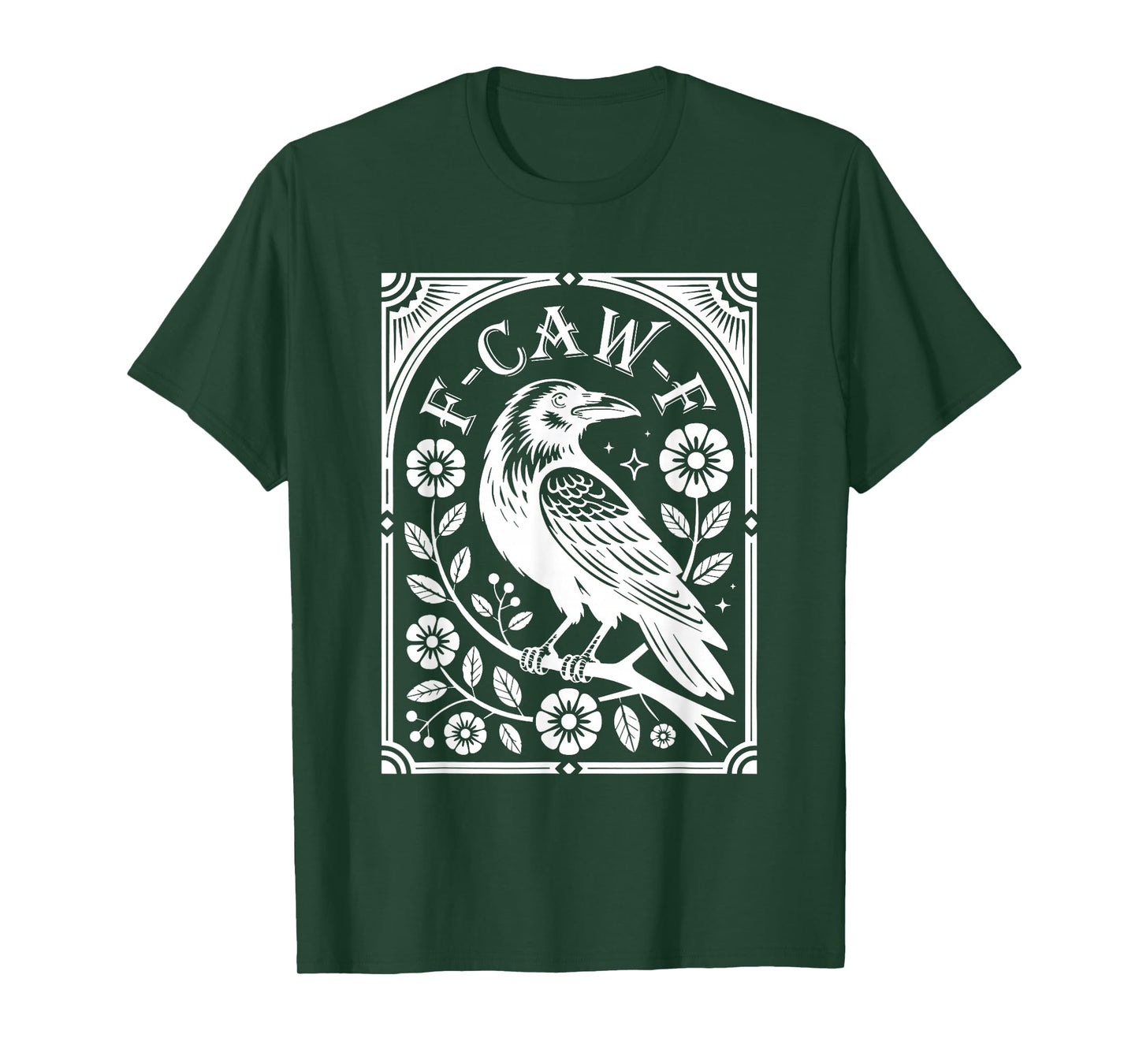 F Caw F Funny Crow Tarot Card T-Shirt