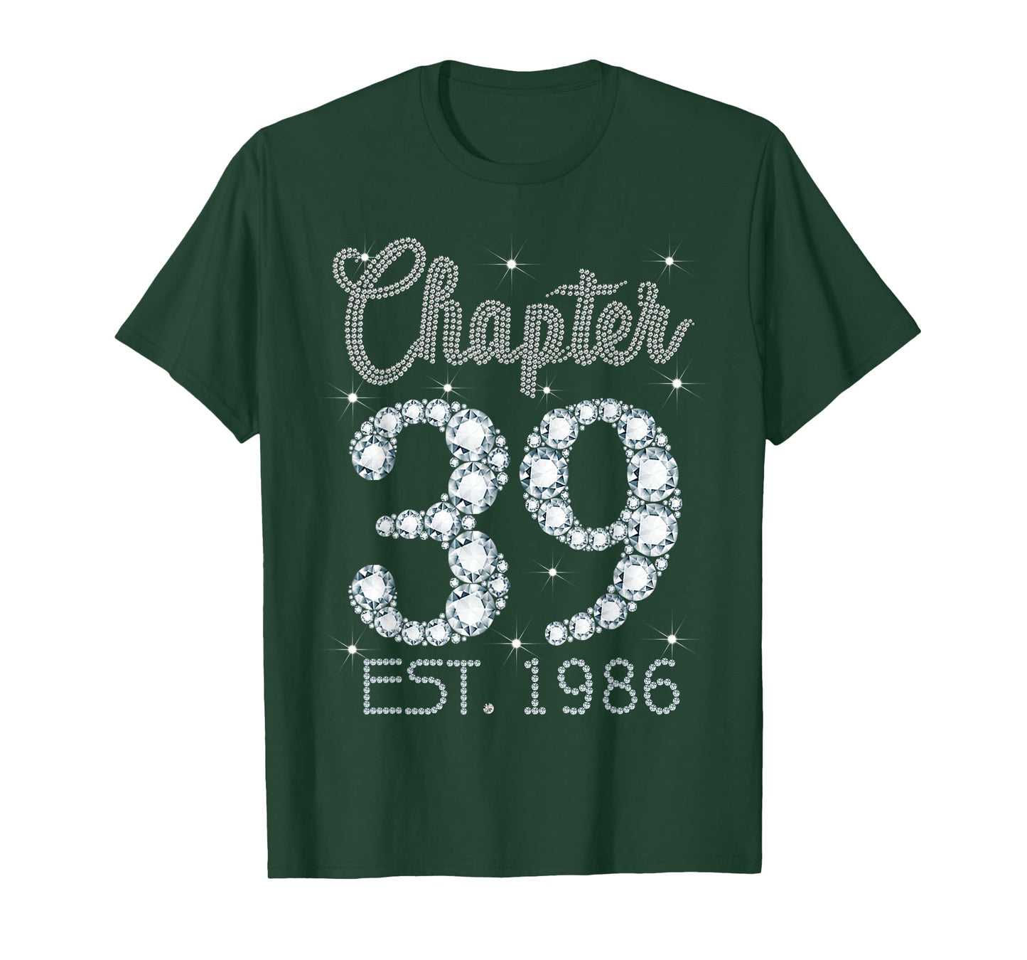 Chapter 39 EST 1986 Happy 39Th Birthday Girl Gift For Her T-Shirt