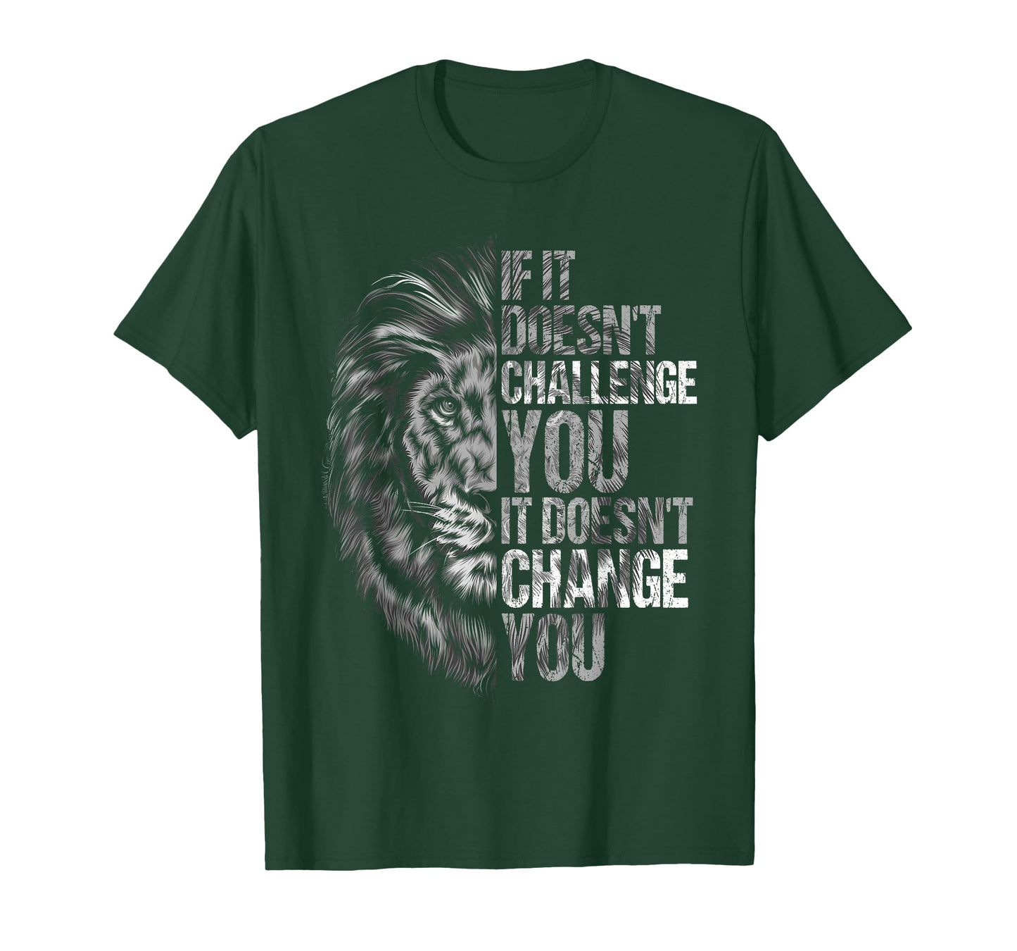 Motivational Training and Fitness Quotes Lion Mindset T-Shirt