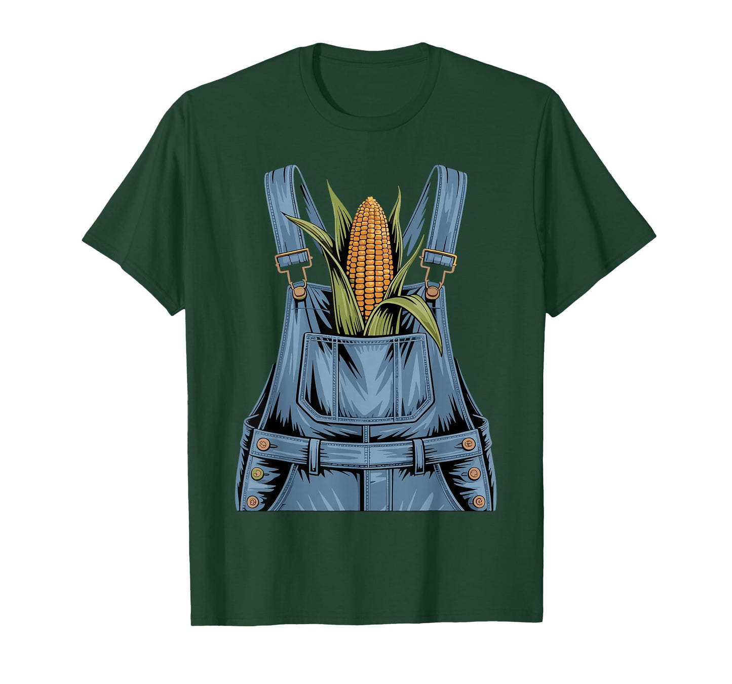 Halloween Overalls Corn Farm Costume Farmer Kids Men Women T-Shirt