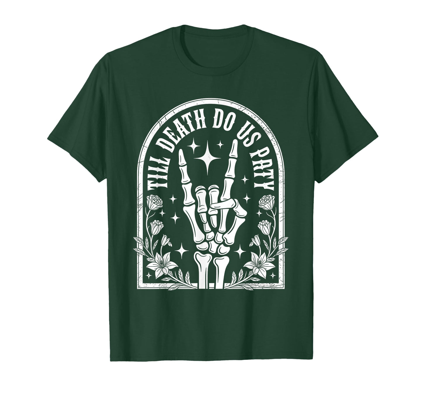 Halloween Til Death do Us Party Gothic Bachelorette Matching T-Shirt
