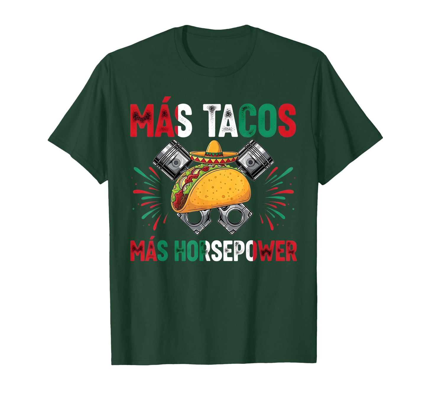 Mechanic Work Car Guy Garage Tuning Piston Engine Mexican T-Shirt