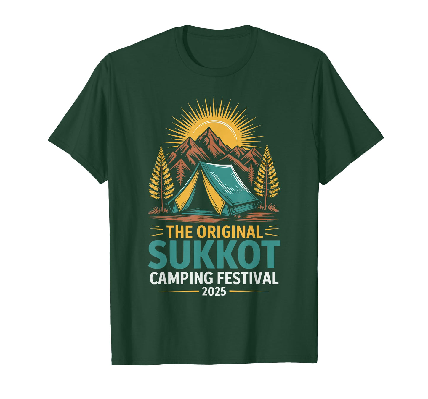 Sukkot The Original Camping Festival 2025 Sukkot Day T-Shirt