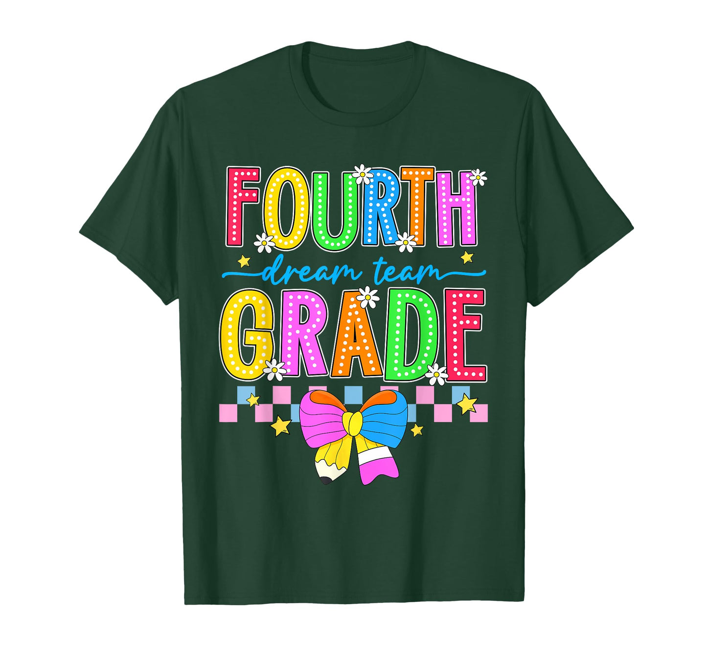 4th Grade For Boys Girls Teacher Fourth Grade Back to School T-Shirt