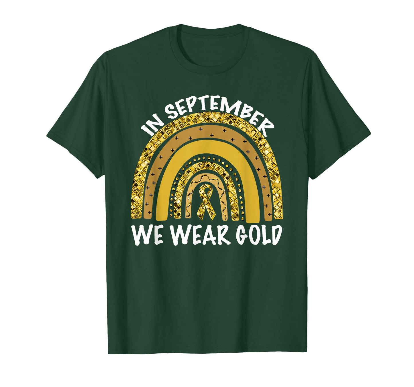 In September We Wear Gold Childhood Cancer Awareness T-Shirt