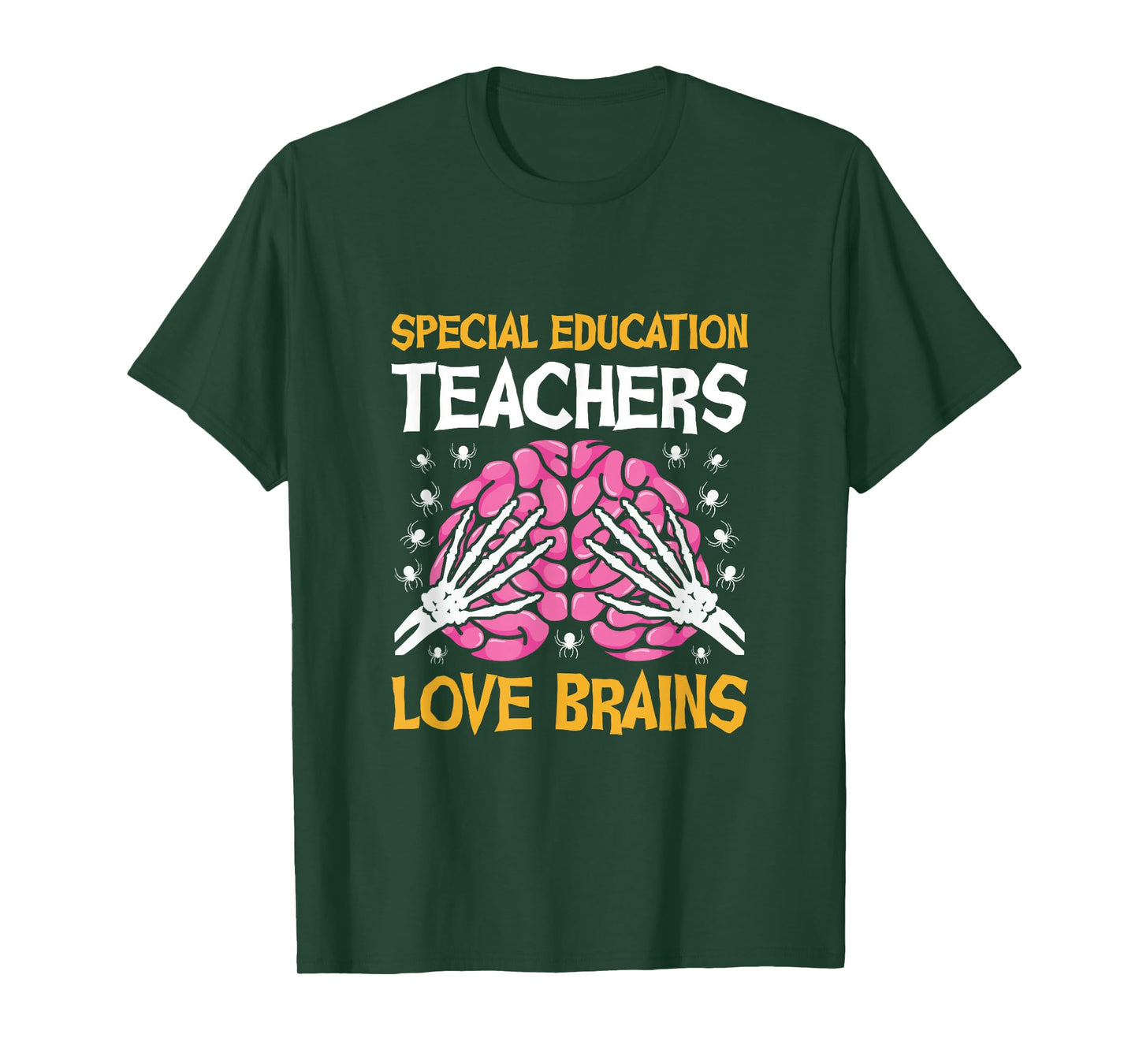 Special Education Teachers Love Brains Funny Halloween T-Shirt
