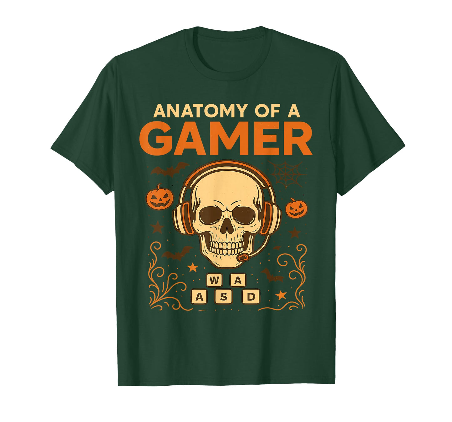 Funny Anatomy Gamer Head Tee – Gaming Outfit for Men, Kids T-Shirt