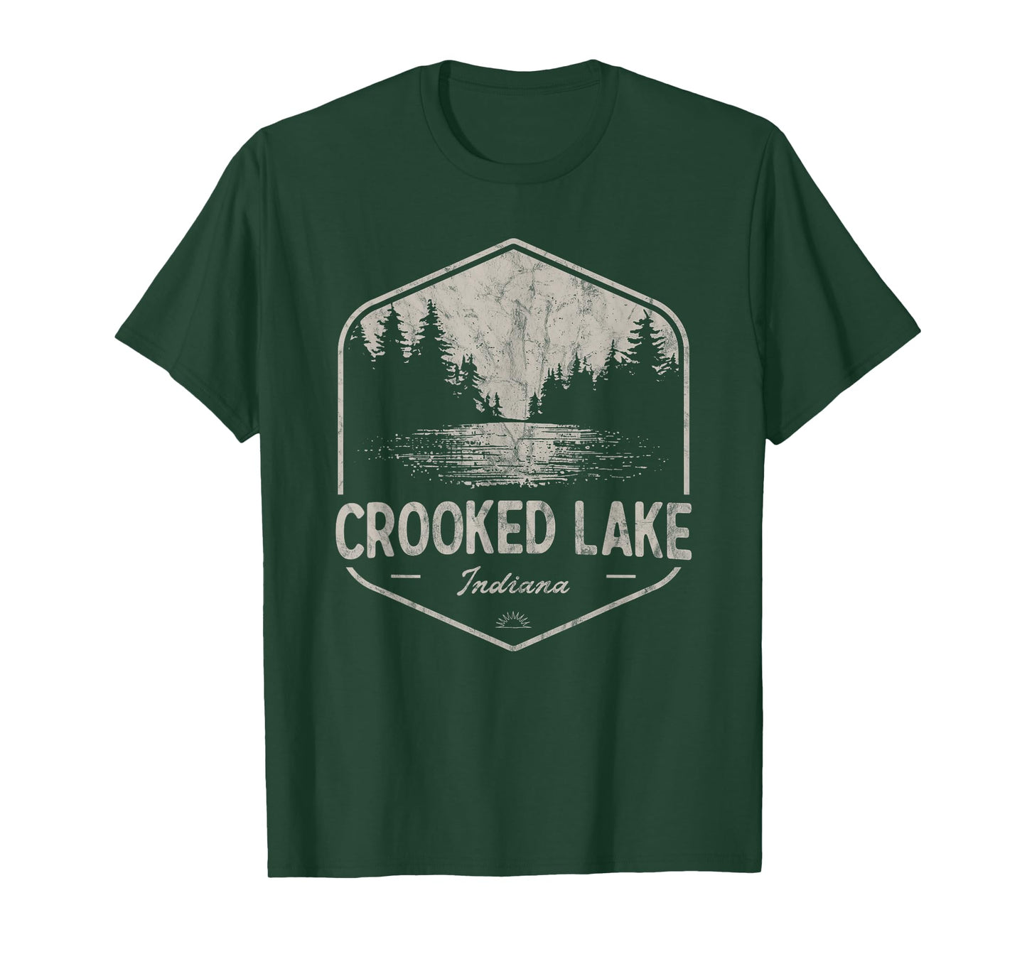 Crooked Lake Indiana Outdoors Vintage T-Shirt