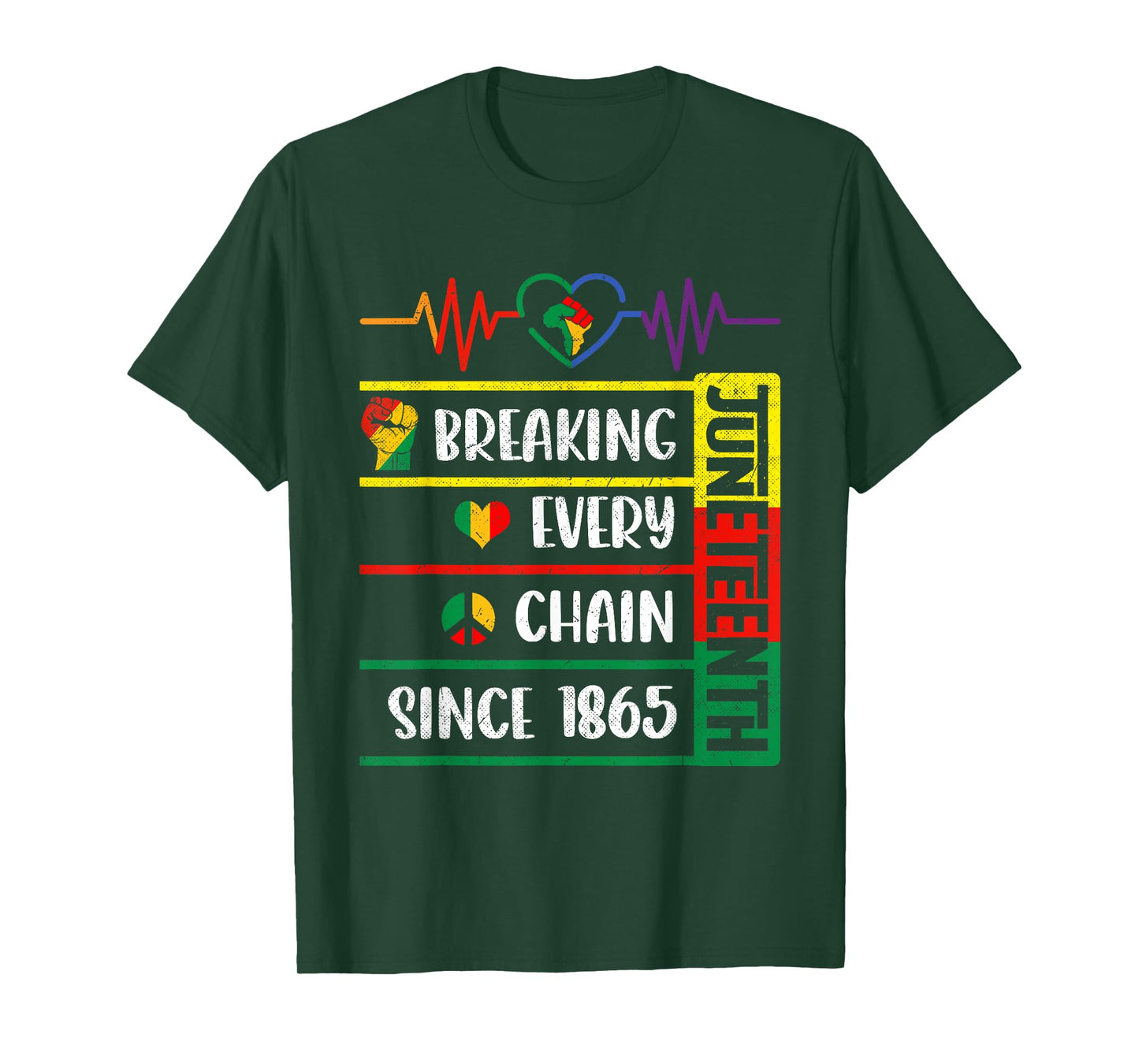 Juneteenth Breaking Every Chain Since 1865 Freedom Day T-Shirt