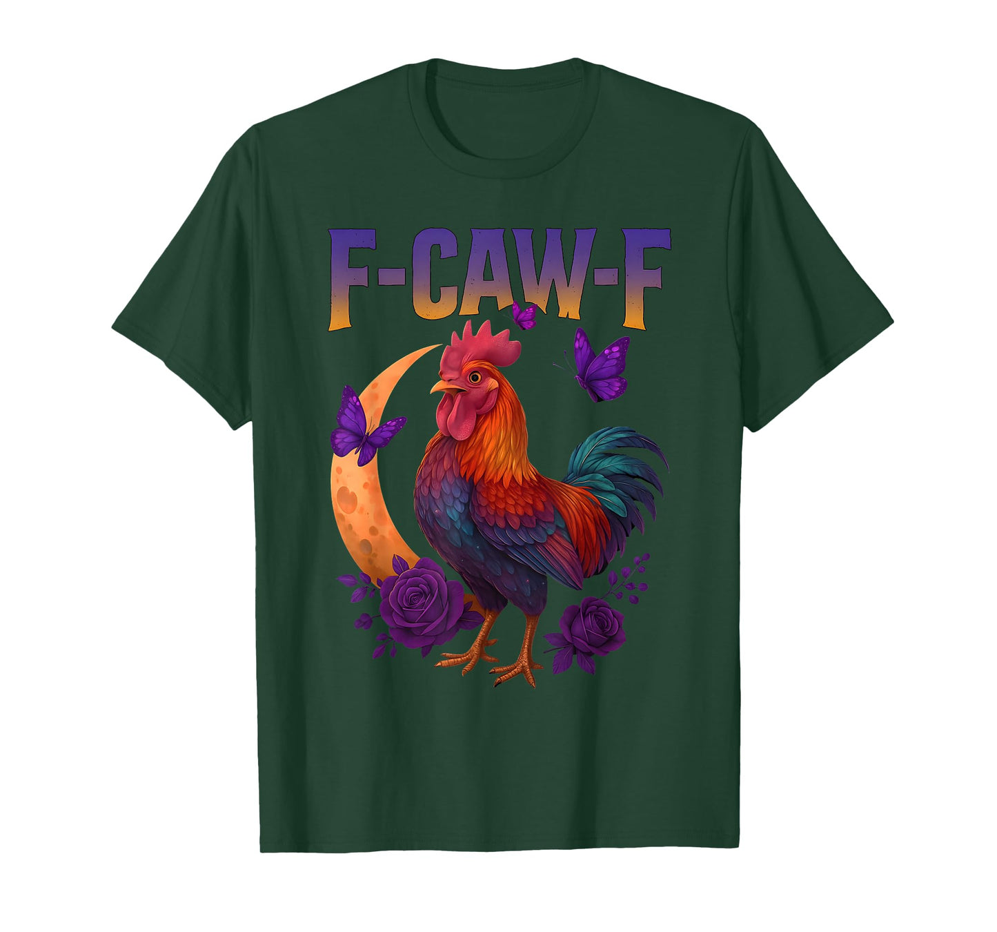 F-Caw-F Funny Chicken Humor Rooster F-Caw-F Meme Halloween T-Shirt