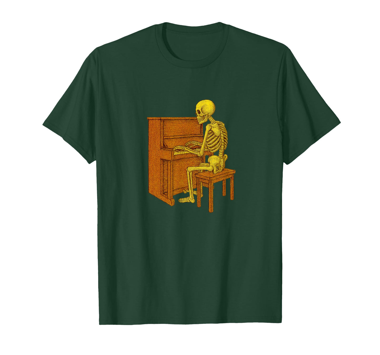 Skeleton Playing Piano - Pianist Musician Orchestra T-Shirt