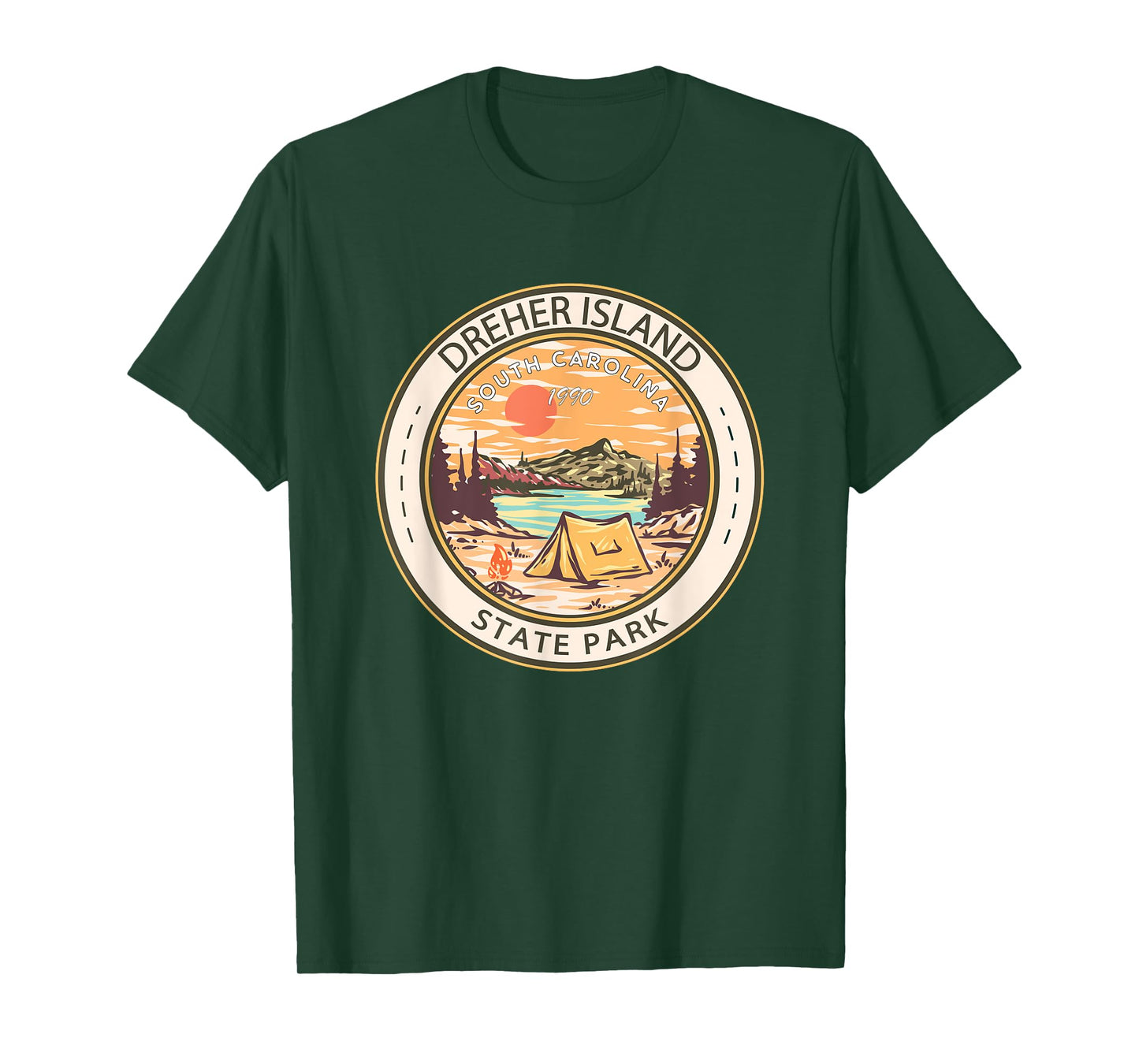 Dreher Island State Park South Carolina Badge Vintage T-Shirt