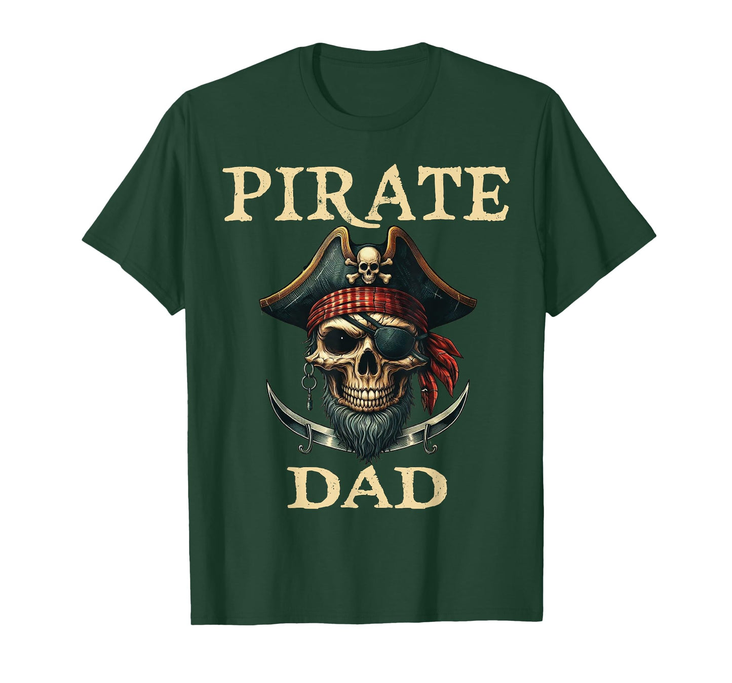 Pirate Dad Funny Halloween Costume Pirate Family Matching T-Shirt