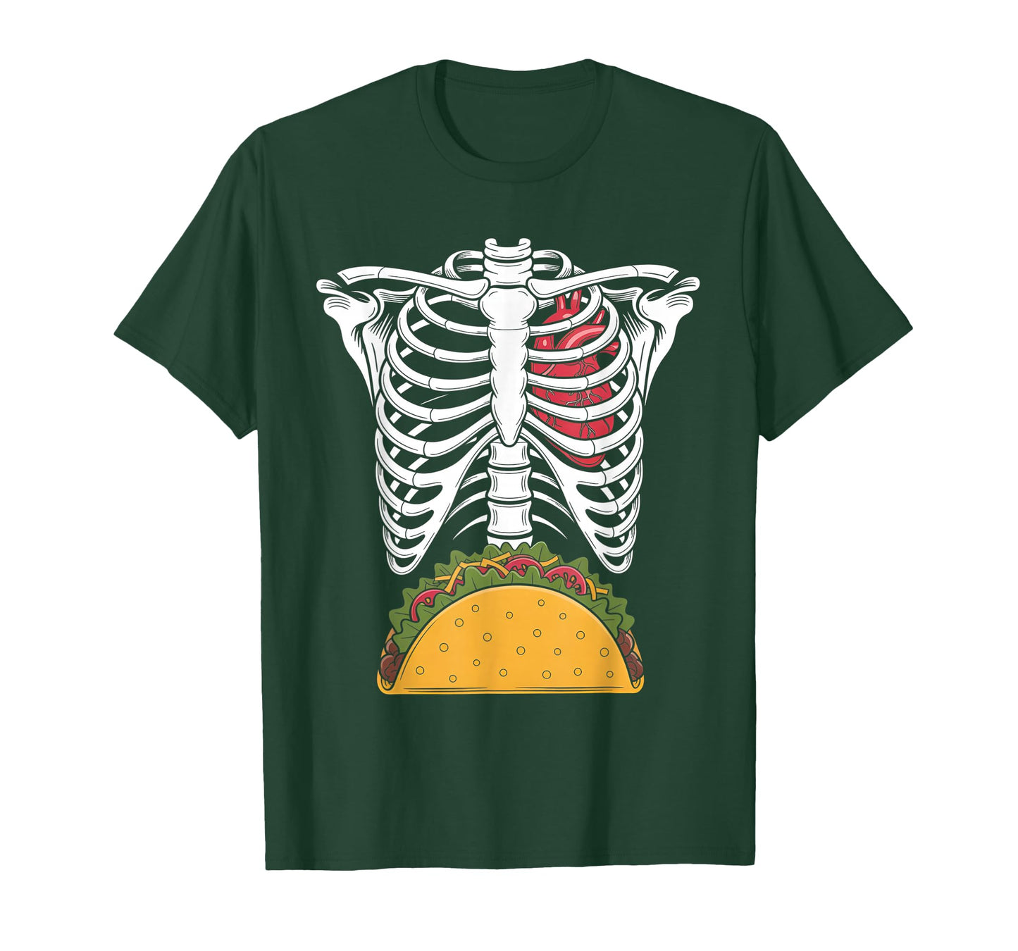 Halloween Dad Skeleton Taco Belly Funny Pregnancy Couple Men T-Shirt