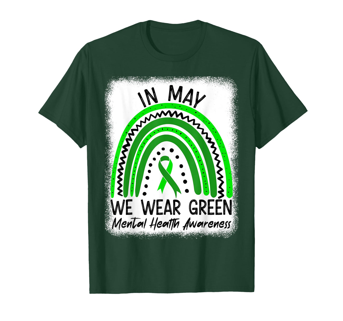 In May We Wear Green Mental Health Awareness Month T-Shirt