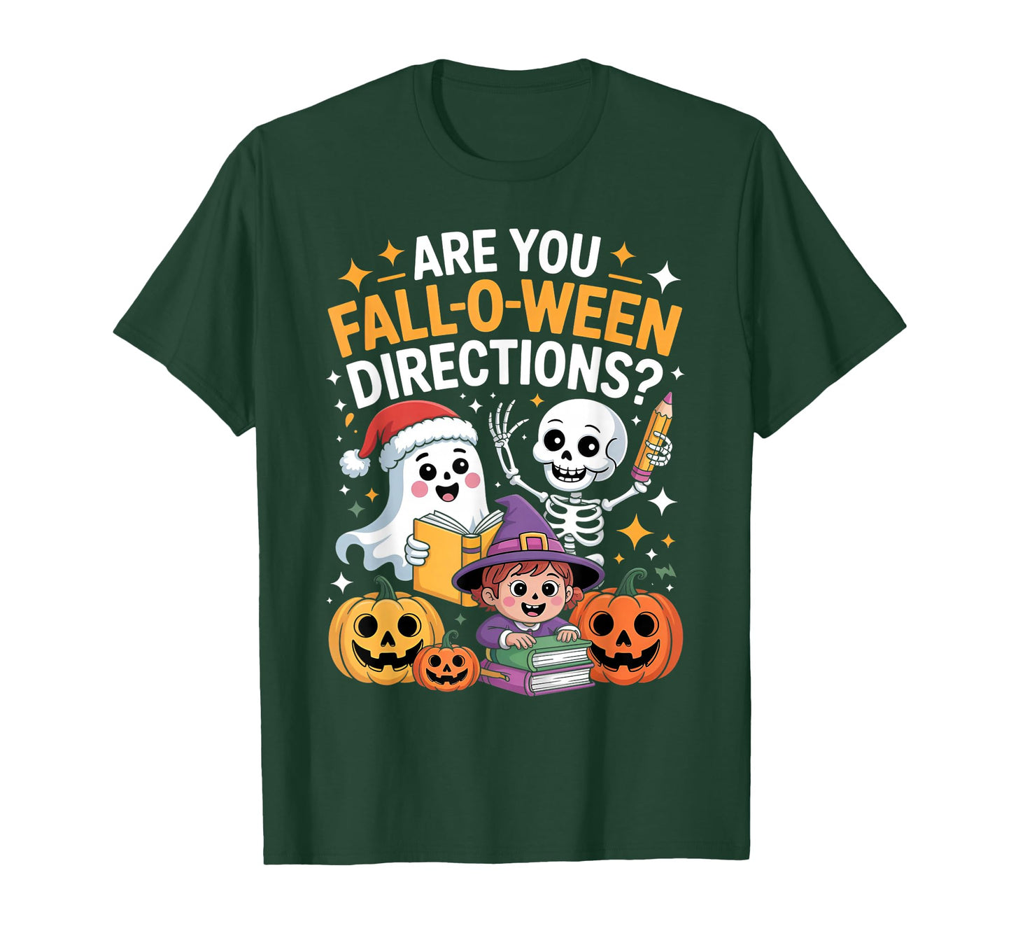 are You Fall O Ween Directions Funny Teacher Halloween Meme T-Shirt