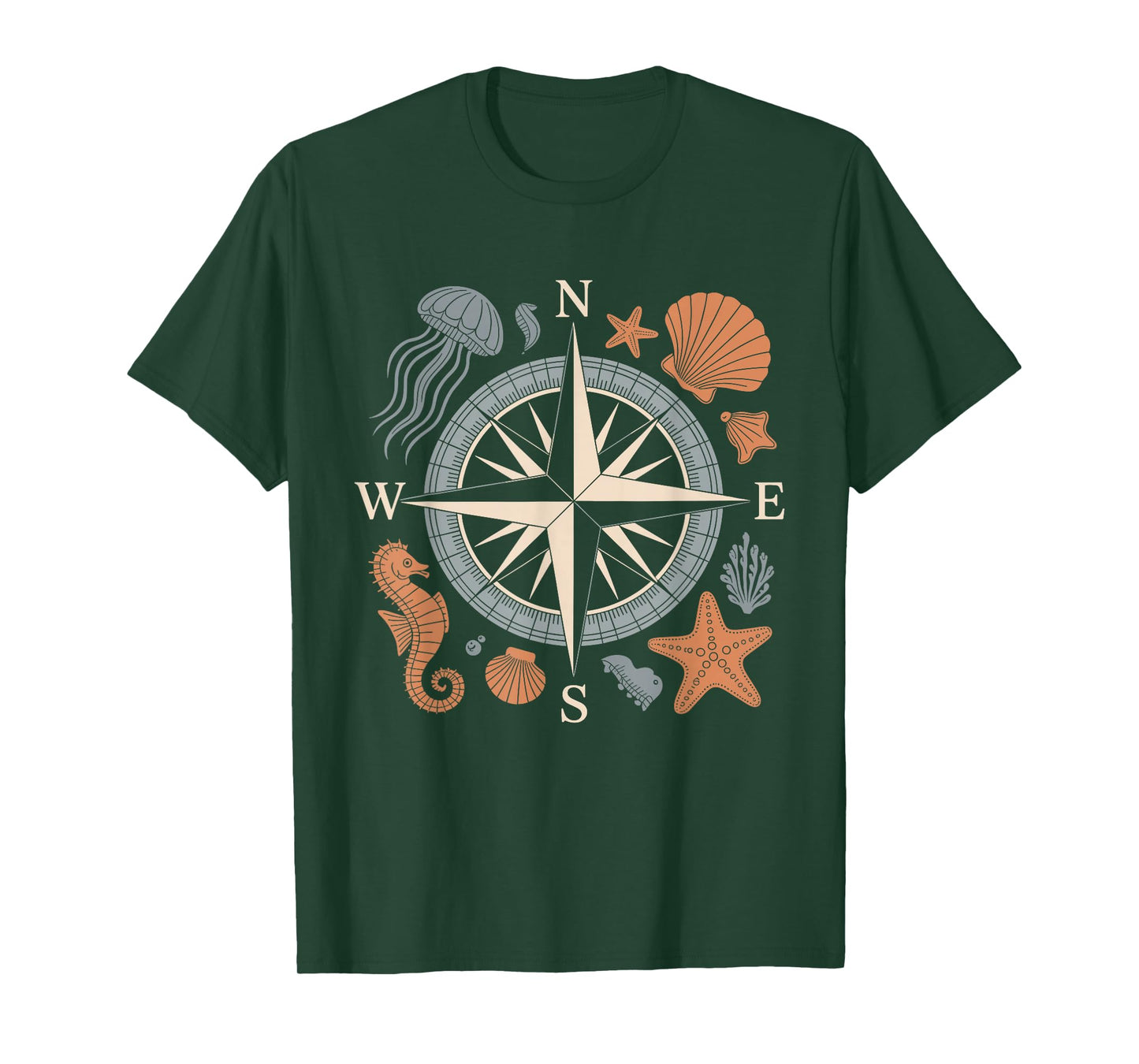Ocean Academia Coastal Scholar Marine Science Nerd Vintage T-Shirt