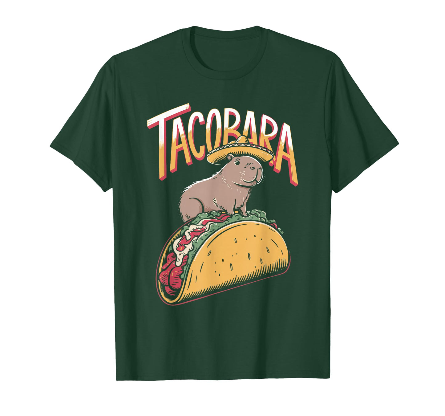 Tacobara Cute Capybara Taco Joke T-Shirt