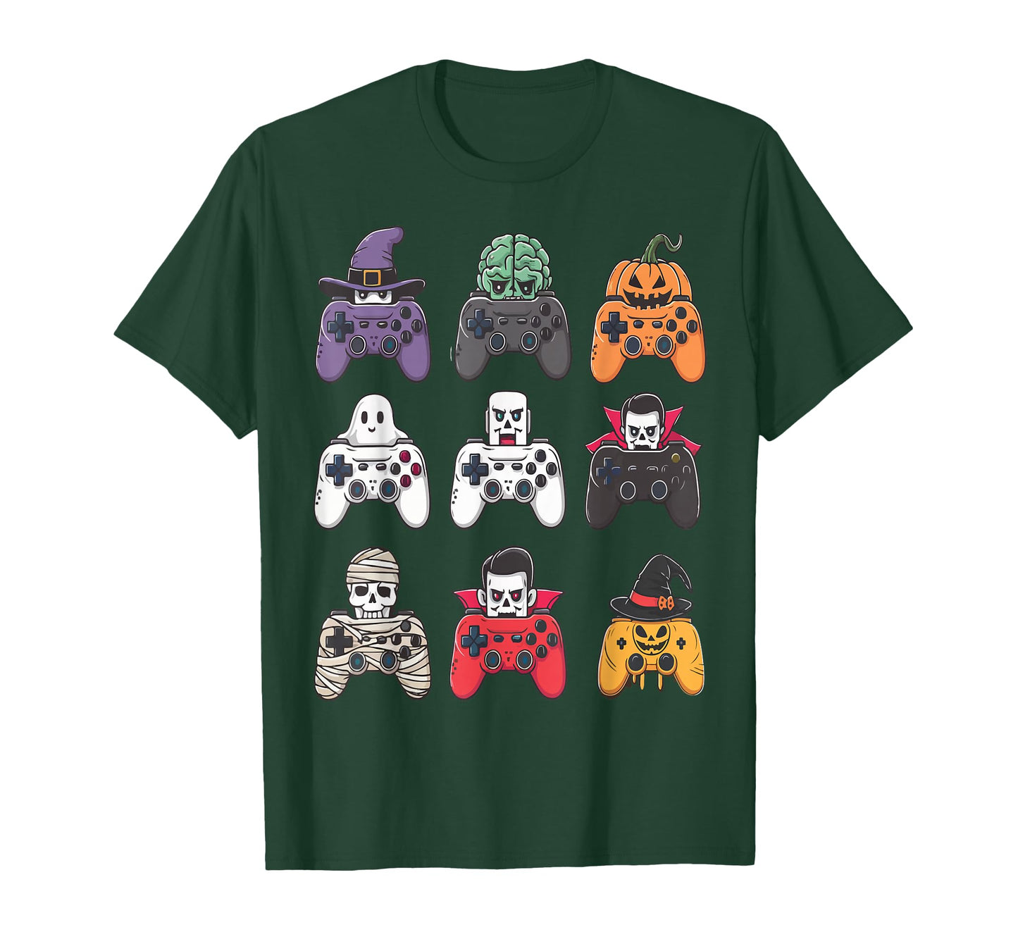 Halloween Gamer Spooky Game Controller Ghost,Pumpkin,Zombie T-Shirt