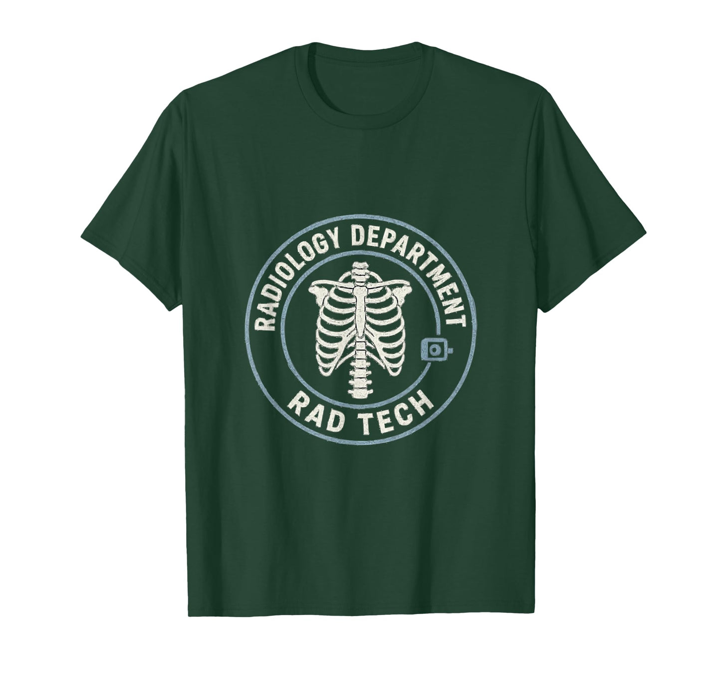 Radiology Department Rad Tech Skeleton Crest T-Shirt