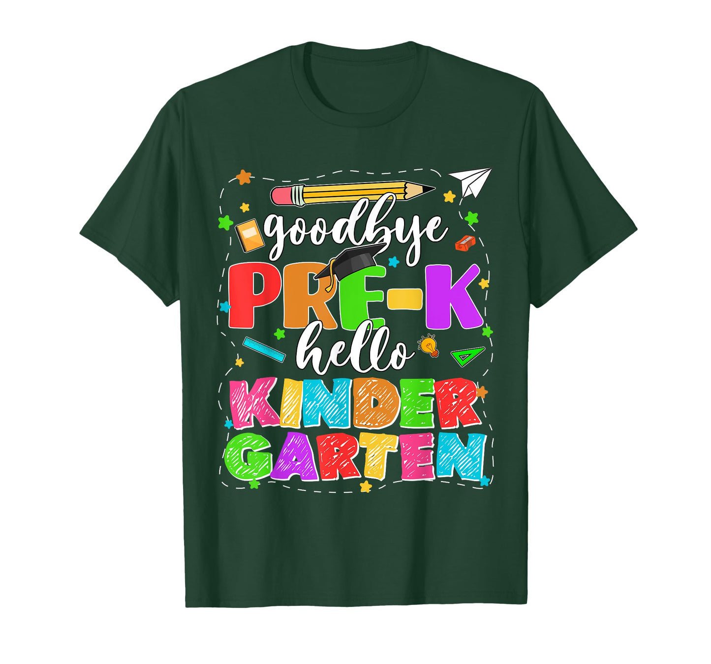 Goodbye Pre K Graduation Last Day Of School Teacher Boy Girl T-Shirt