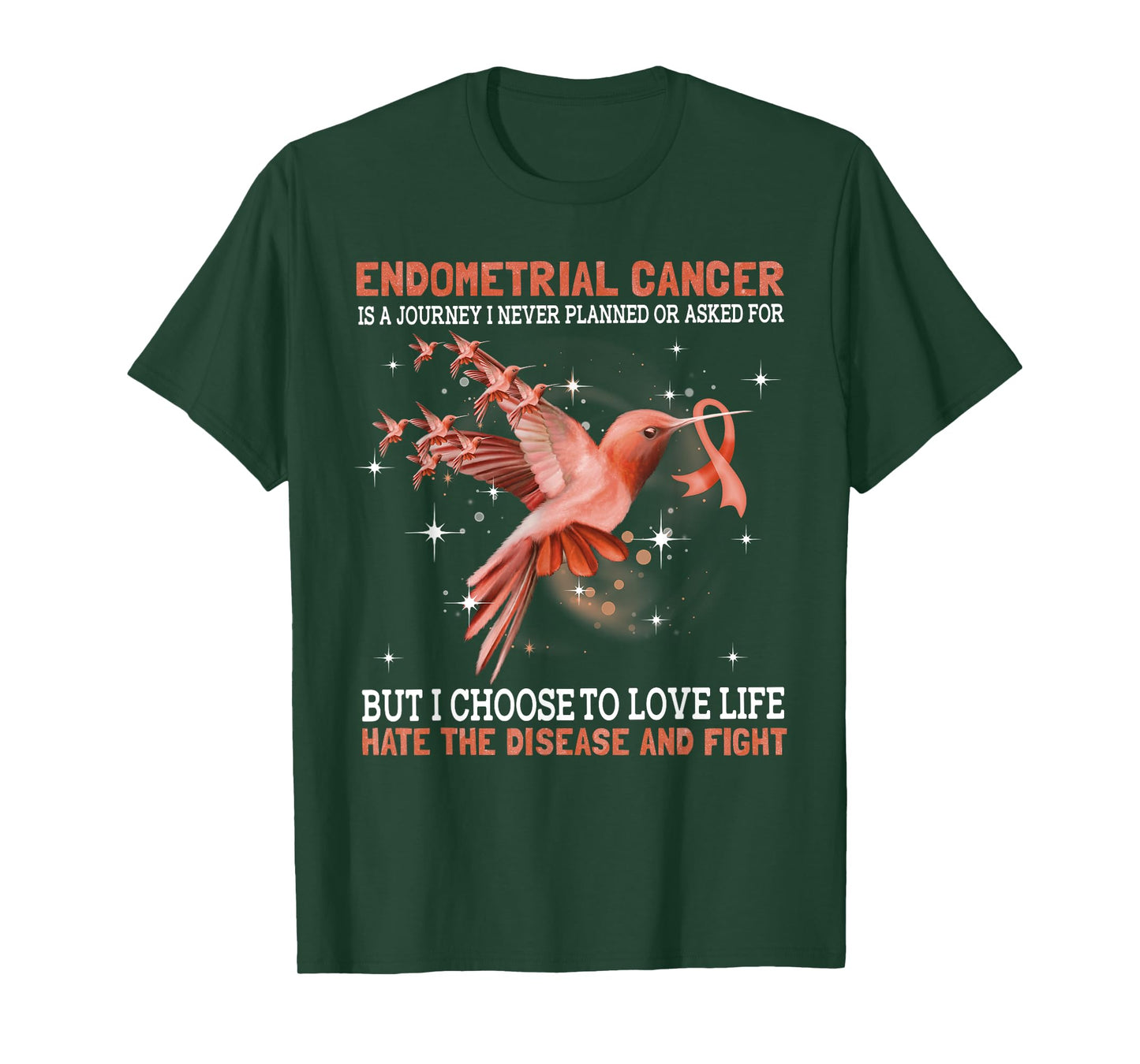Endometrial Cancer Is A Journey I Never Planned Or Asked For T-Shirt