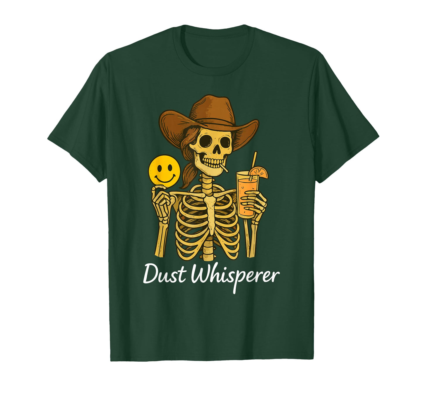 Cowgirl Skeleton with Lemonade Dust-Whisperer Gifts T-Shirt