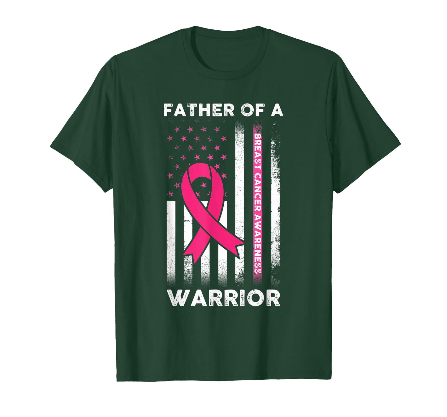Breast Cancer Awareness - Father Of A Warrior Support Squad T-Shirt