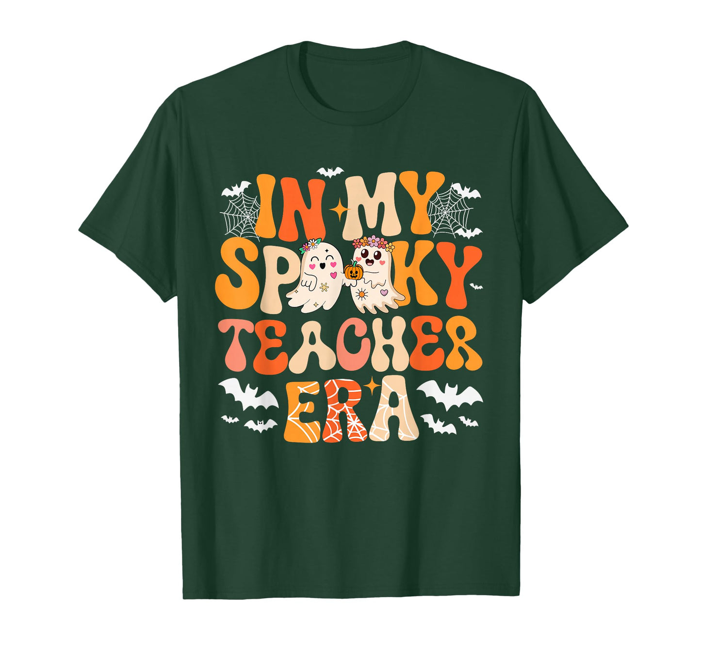 in My Spooky Funny Teacher Era Halloween Boo Proud Job T-Shirt