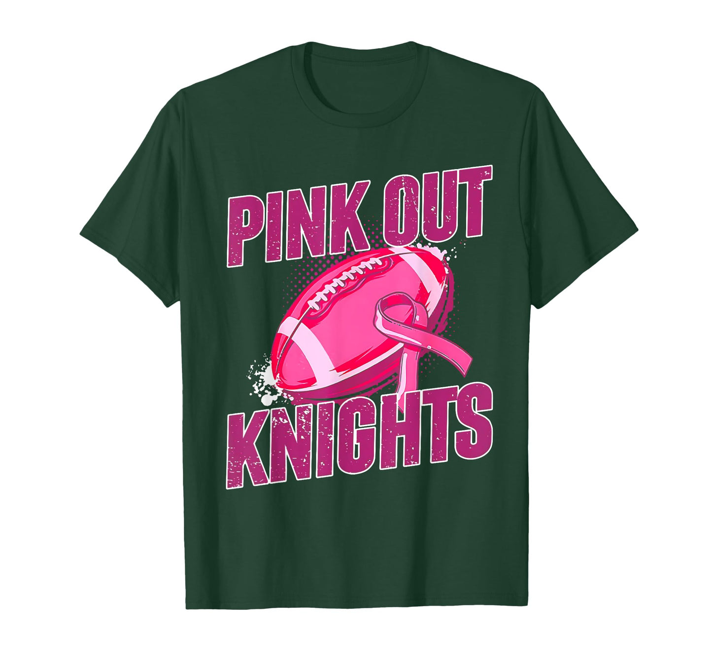 Knights Pink Out Football Tackle Breast Cancer T-Shirt
