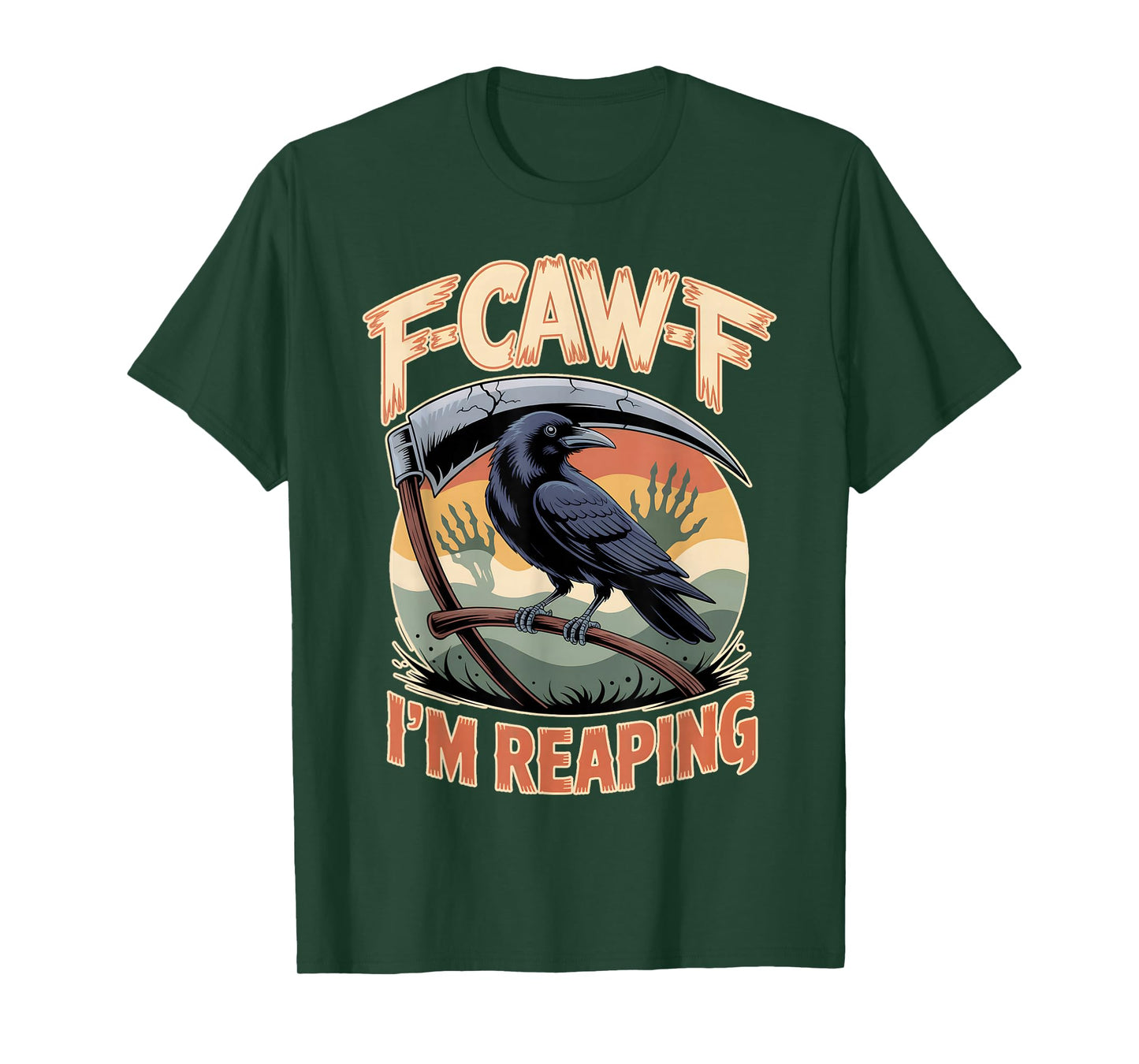 Black Crow, F-Caw-F Funny Black Bird Moon Bird Lover f-caw-f T-Shirt