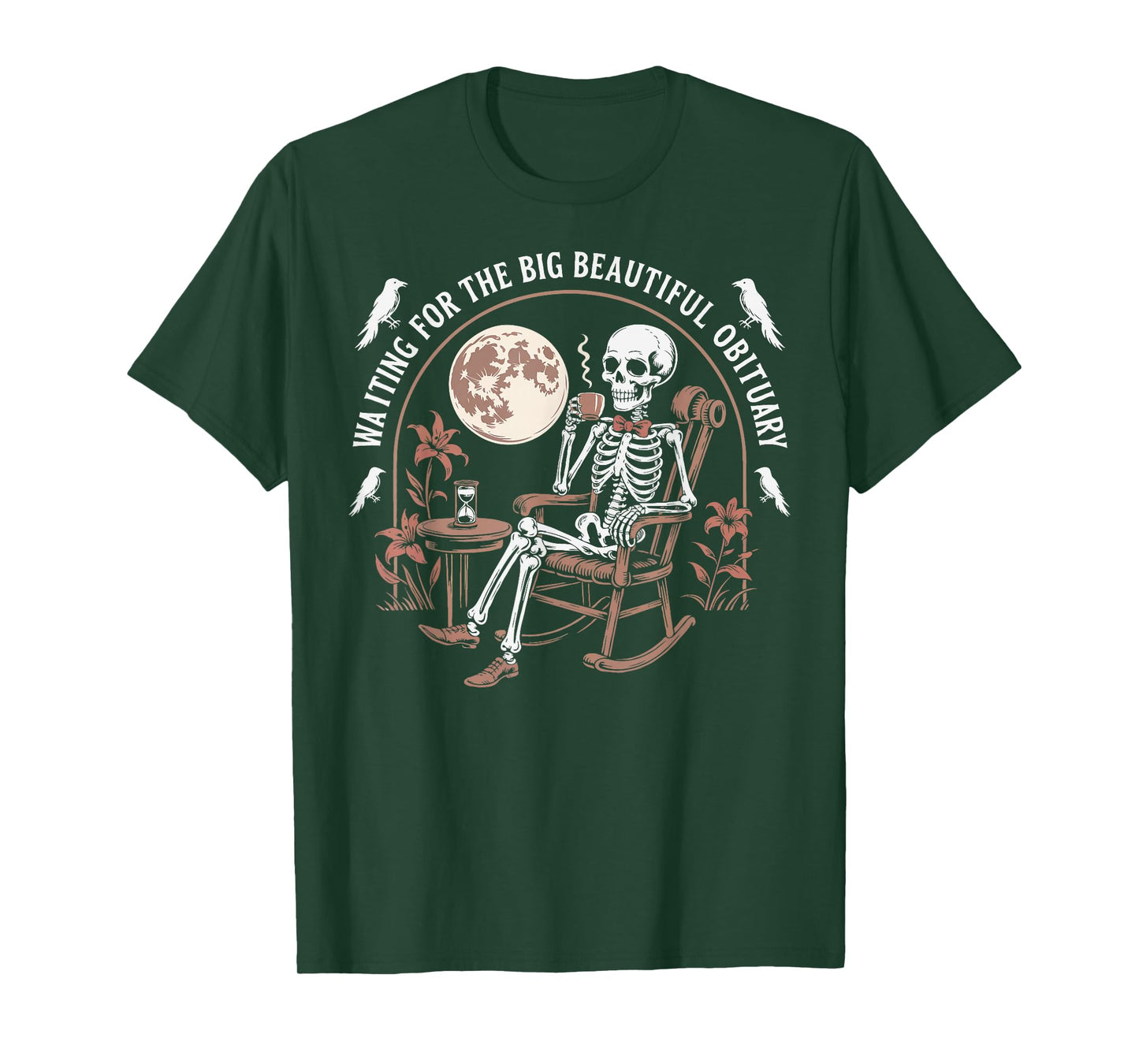 Funny Vintage Waiting for The Big Beautiful Obituary T-Shirt