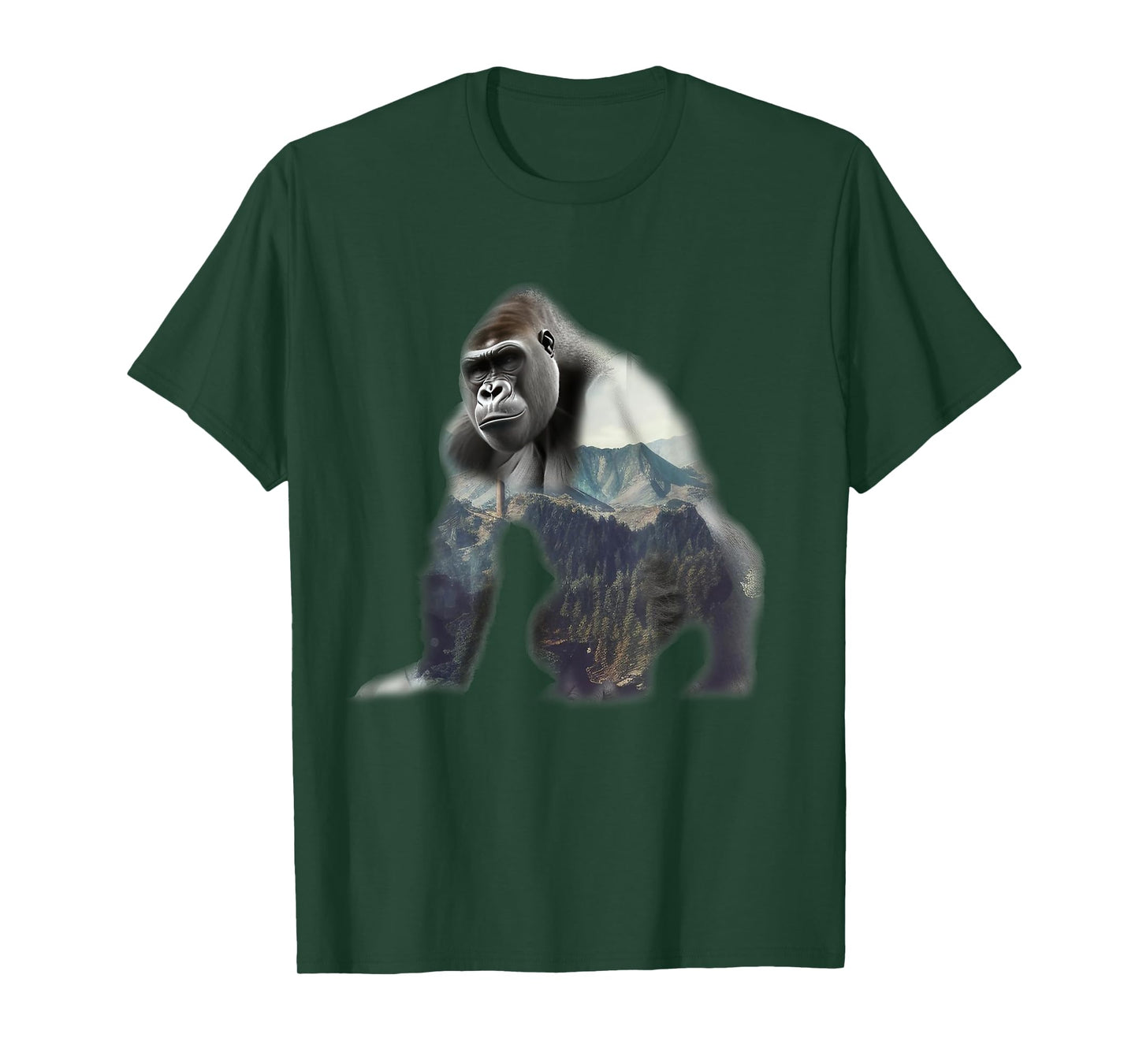 Gorilla Ape Silverback Primate Nature Jungle T-Shirt