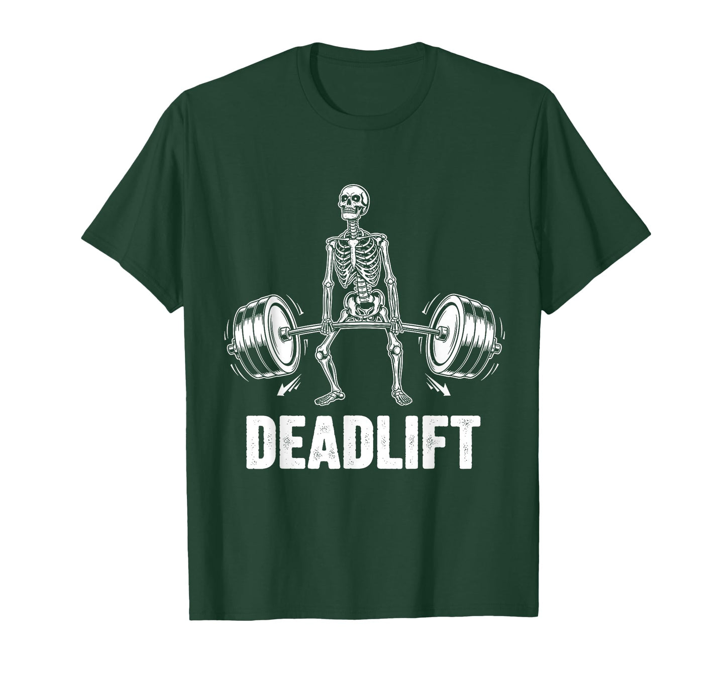 Deadlift Halloween Skeleton Weigh Lifting Gym Workout Men T-Shirt
