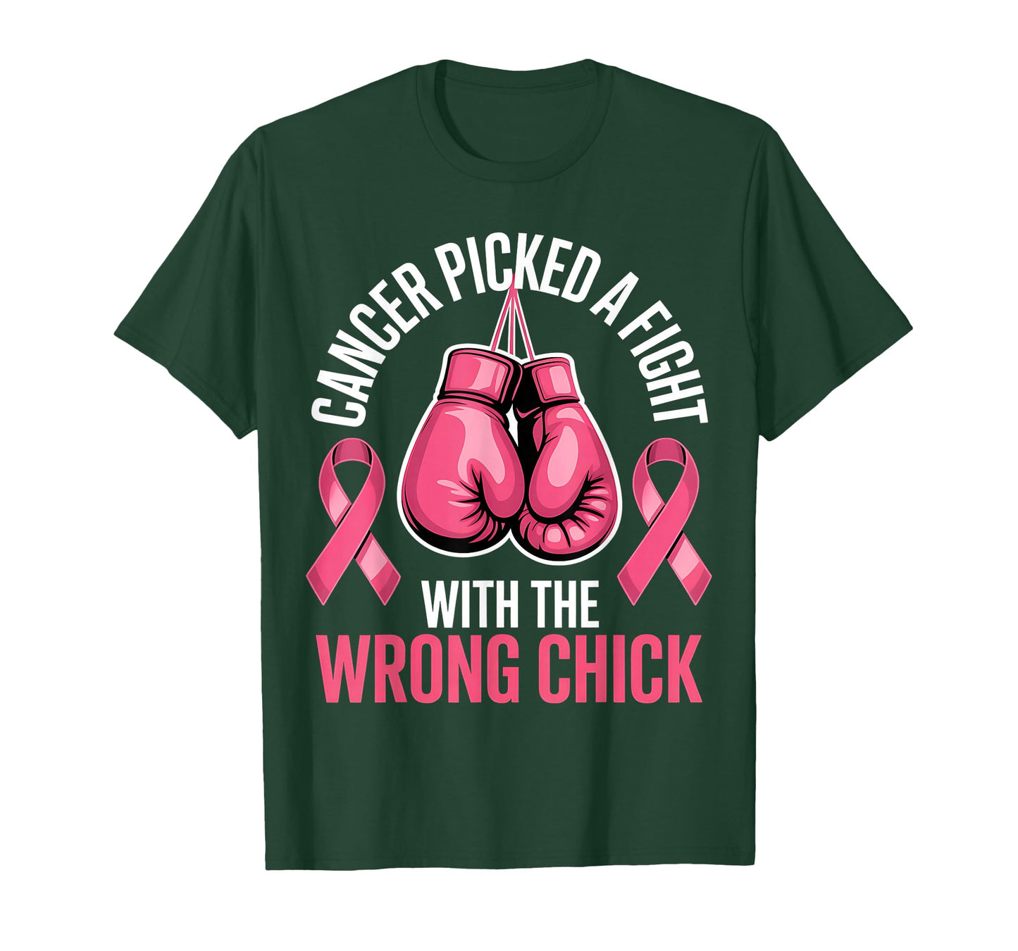 Cancer Picked A Fight with The Wrong Chick Breast Cancer T-Shirt